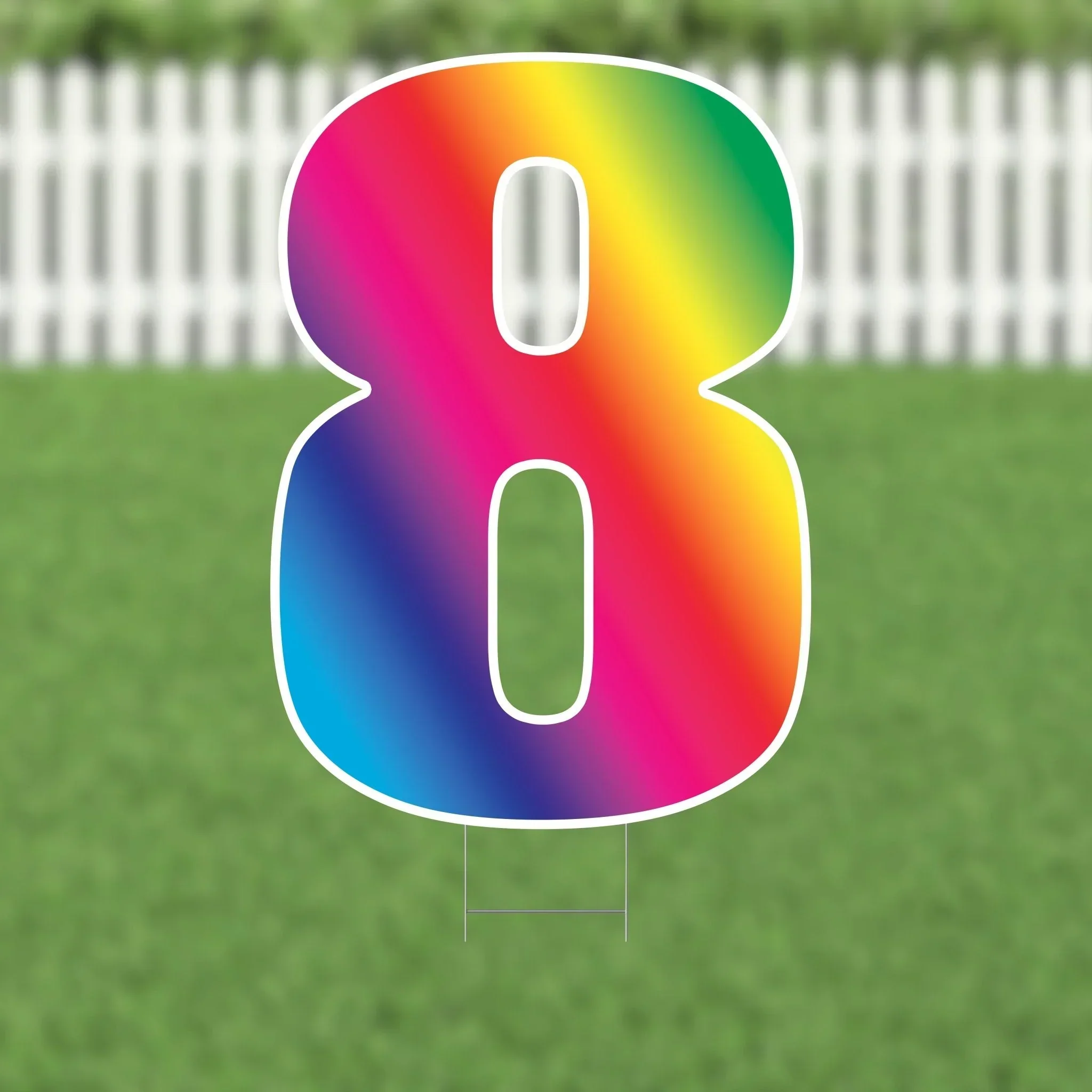 Yard Card Multi-color Number/Symbol 21.5" | 1ct - Image 8