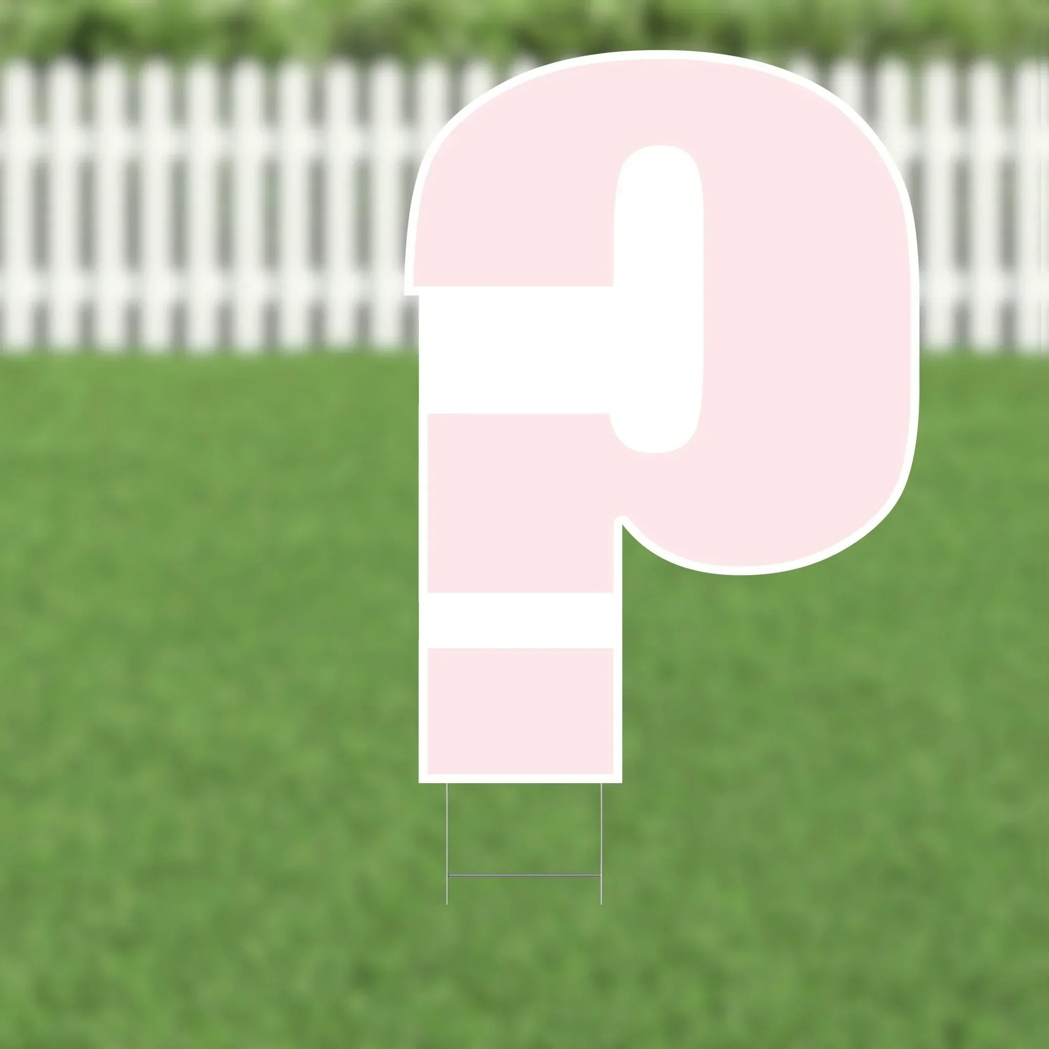 Yard Card Pink Number/Symbol 21.5" | 1ct - Image 12