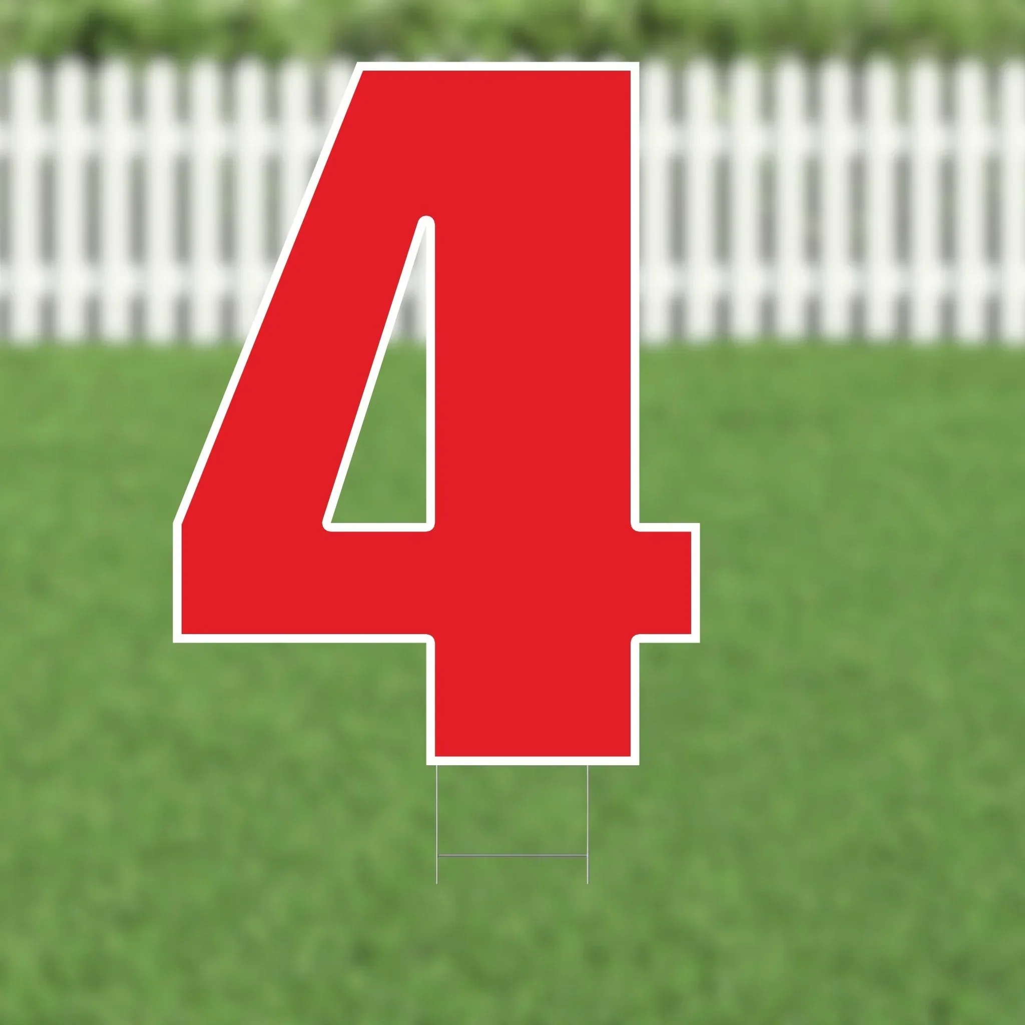 Yard Card Red Number/Symbol 21.5" | 1ct - Image 4